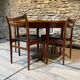 Teak table, vintage Scandinavian style from the 1960s, with hidden extension