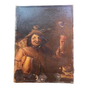 Peinture sur toile représentant