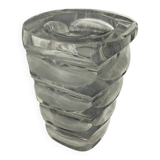 Lalique vase “Mortefontaine” in crystal, signed Lalique France – large