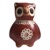 Ceramic Sculpture Figurine Whistle Call Owl Tawny Owl Nazca Chimu..