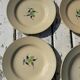 Set of 5 plates and 1 deep dish in Boch earthenware