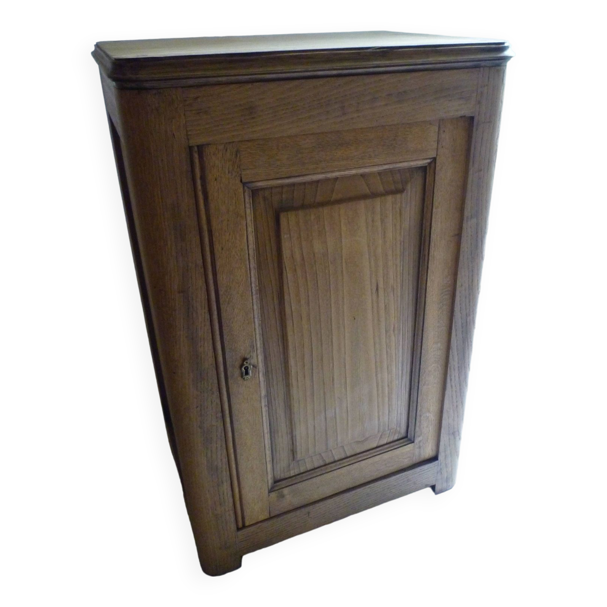 Small rustic country low cabinet in solid light oak