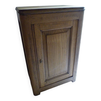 Small rustic country low cabinet in solid light oak
