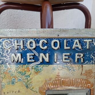 Tôle lithographiée Chocolat Menier années 20