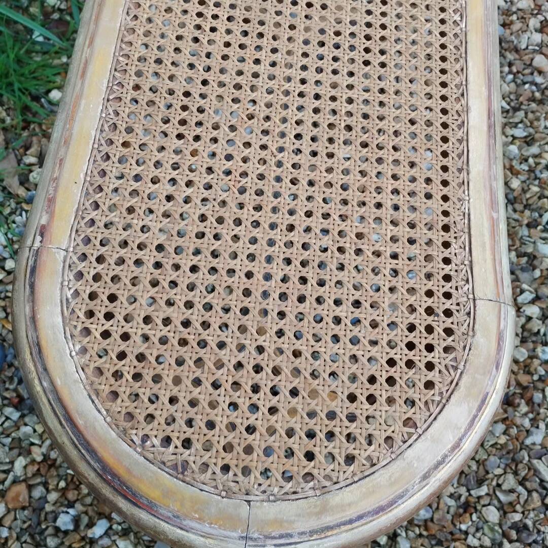 Louis XVI style gilded wood piano bench