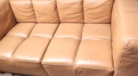 Rochebobois leather sofa