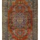 Turkish Anatolian Handmade Vintage Rug 274 cm x 180 cm