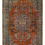 Turkish Anatolian Handmade Vintage Rug 274 cm x 180 cm