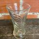 Vintage 1970s Moulded Glass Vase