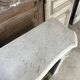 Louis XV style fireplace in white marble circa 1900