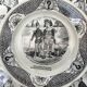 10 talking dessert plates on the theme of riddles Sarreguemines