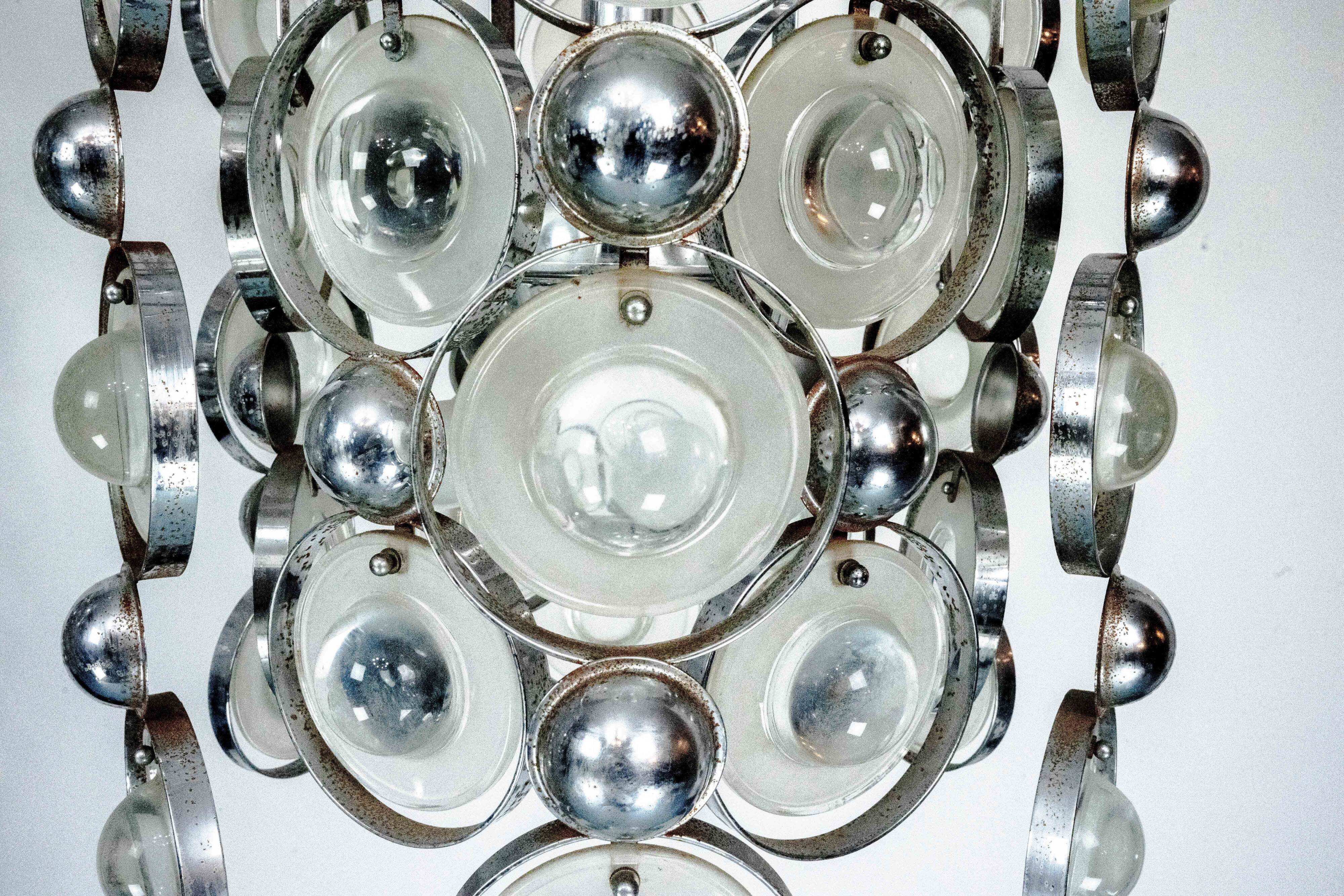 Pair of Pendant Lights by Oscar Torlasco, Italy, 1970s