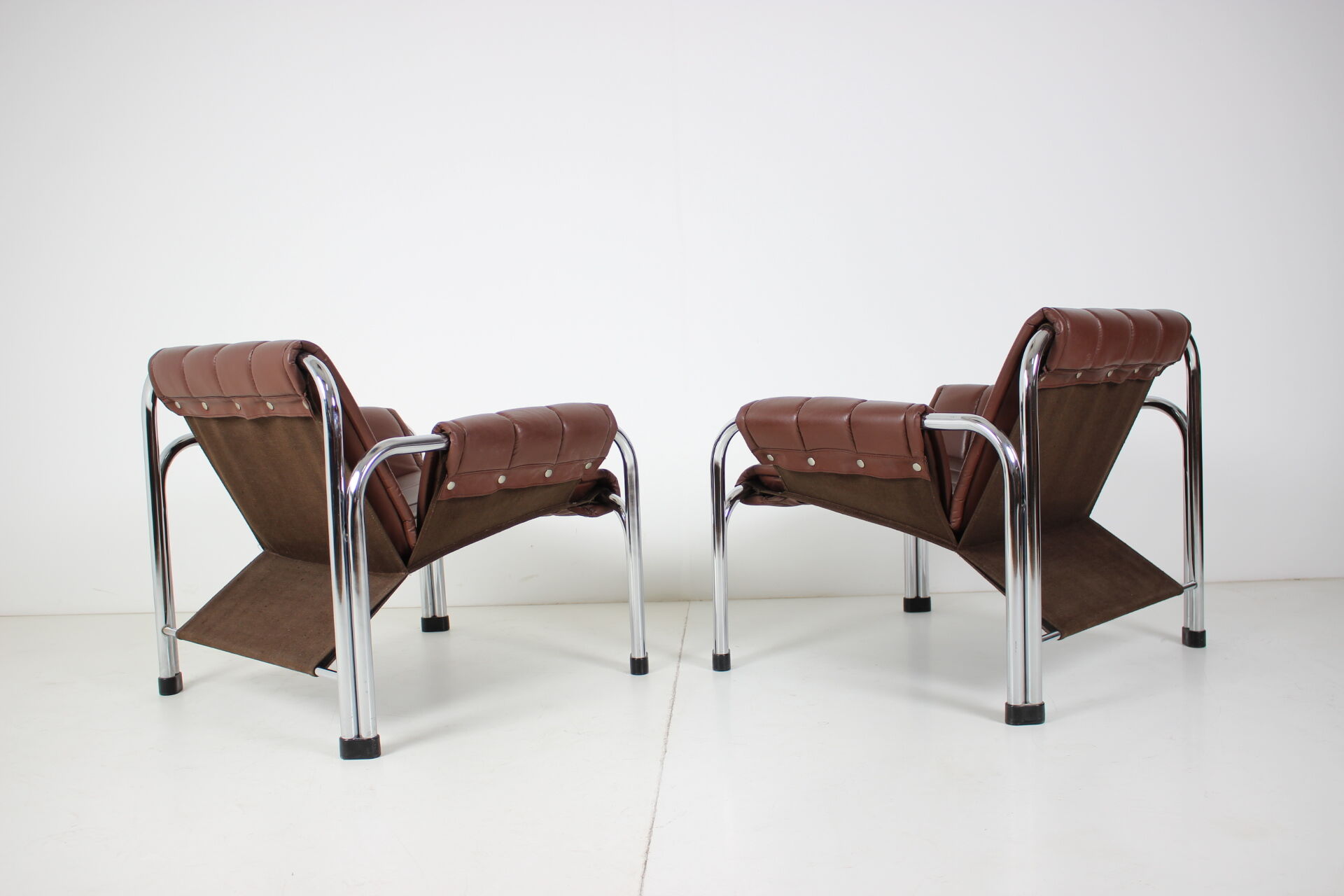 Seven Chrome Armchair Designed by Viliam Chlebo, Czechoslovakia
