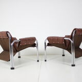 Seven Chrome Armchair Designed by Viliam Chlebo, Czechoslovakia