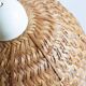 Vintage flower suspension in wicker rattan