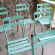 Set of 8 Art Prog metal garden chairs