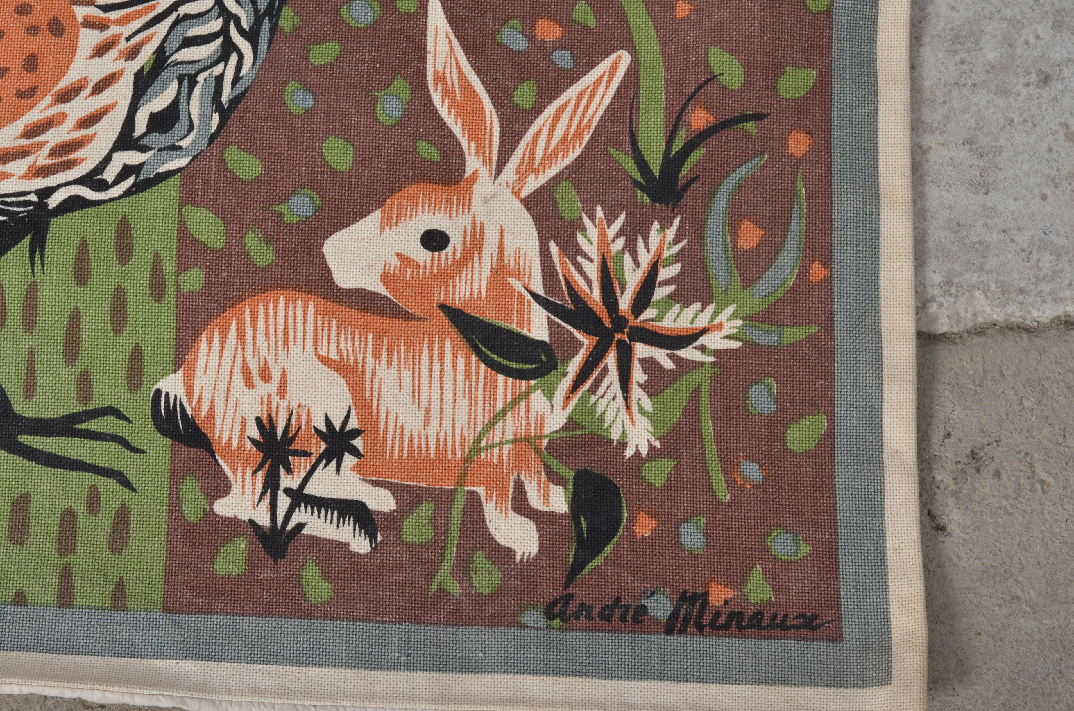 Tapestry andré Minaux "pheasants"