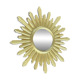 Golden resin "witch's eye" sun mirror, 52 cm