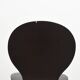 Set of 4 "ant" chairs, vintage, Diego model. Stackable, dark burgundy color.