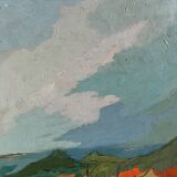 "The Cabin" oil on canvas, 1957