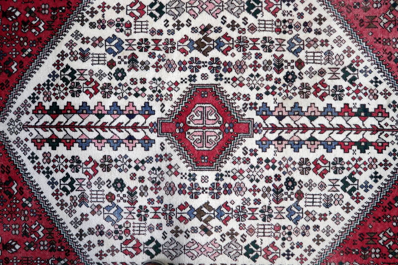 Handmade vintage Persian Malayer rug 98cm x 150cm, 1970s