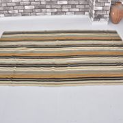 Neutral Vintage Handwoven Kilim Rug sku 1678