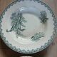 4 Terre de fer soup plates with lily of the valley motifs