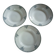 3 antique deep plates in ironstone