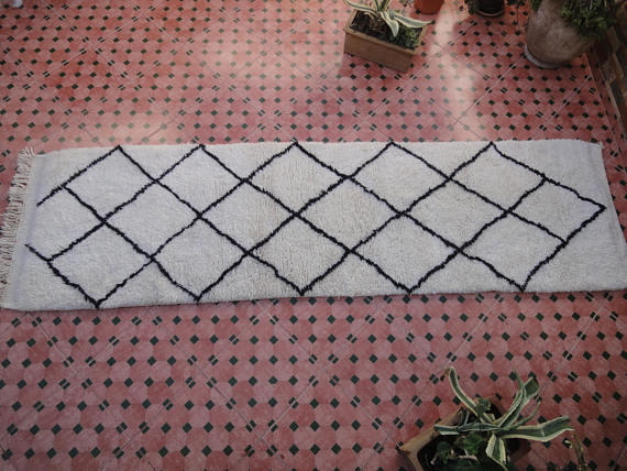 Beni Ouarain carpet 289x81 cm