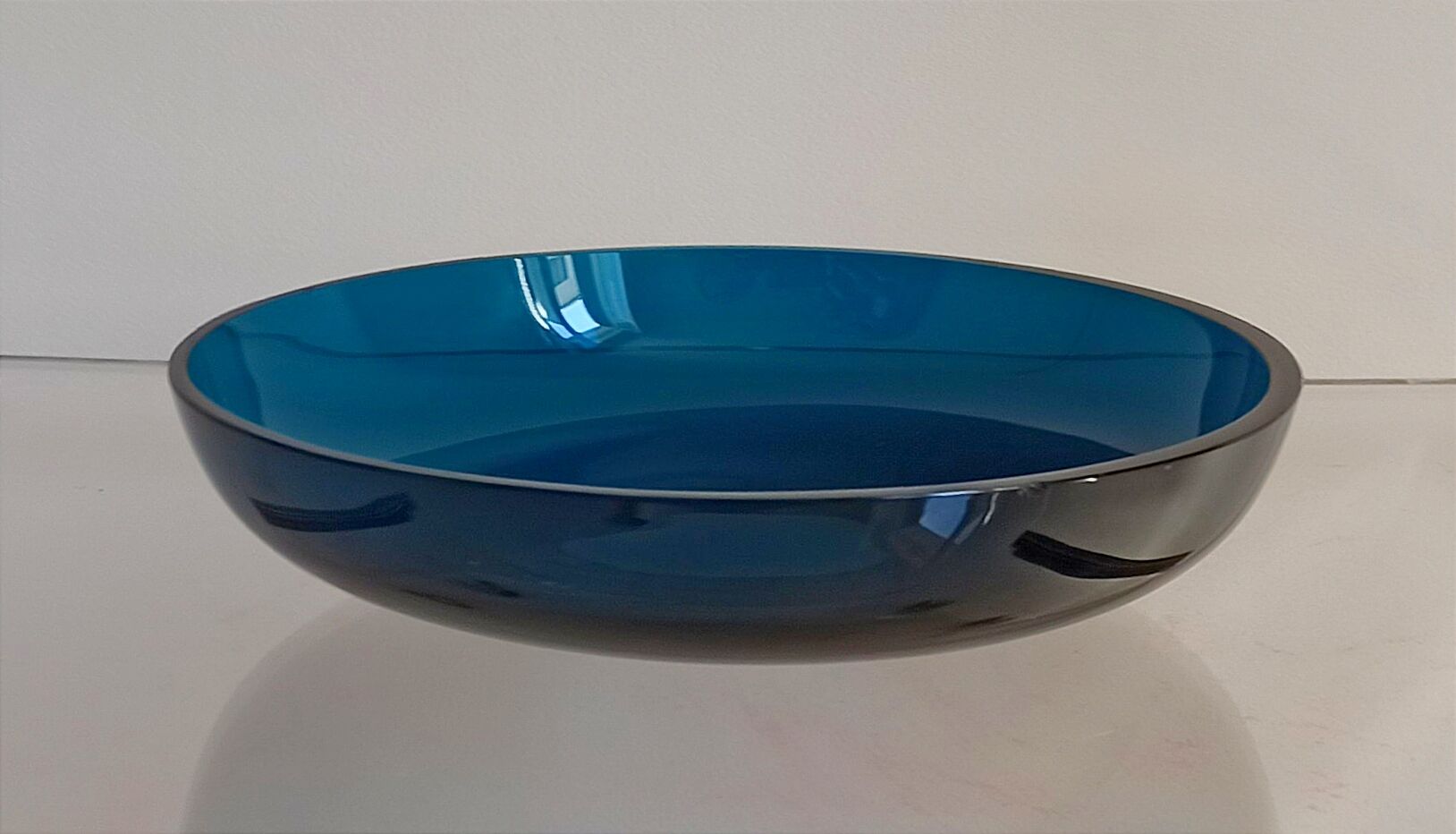 Vide poche années 70 cristal bleu