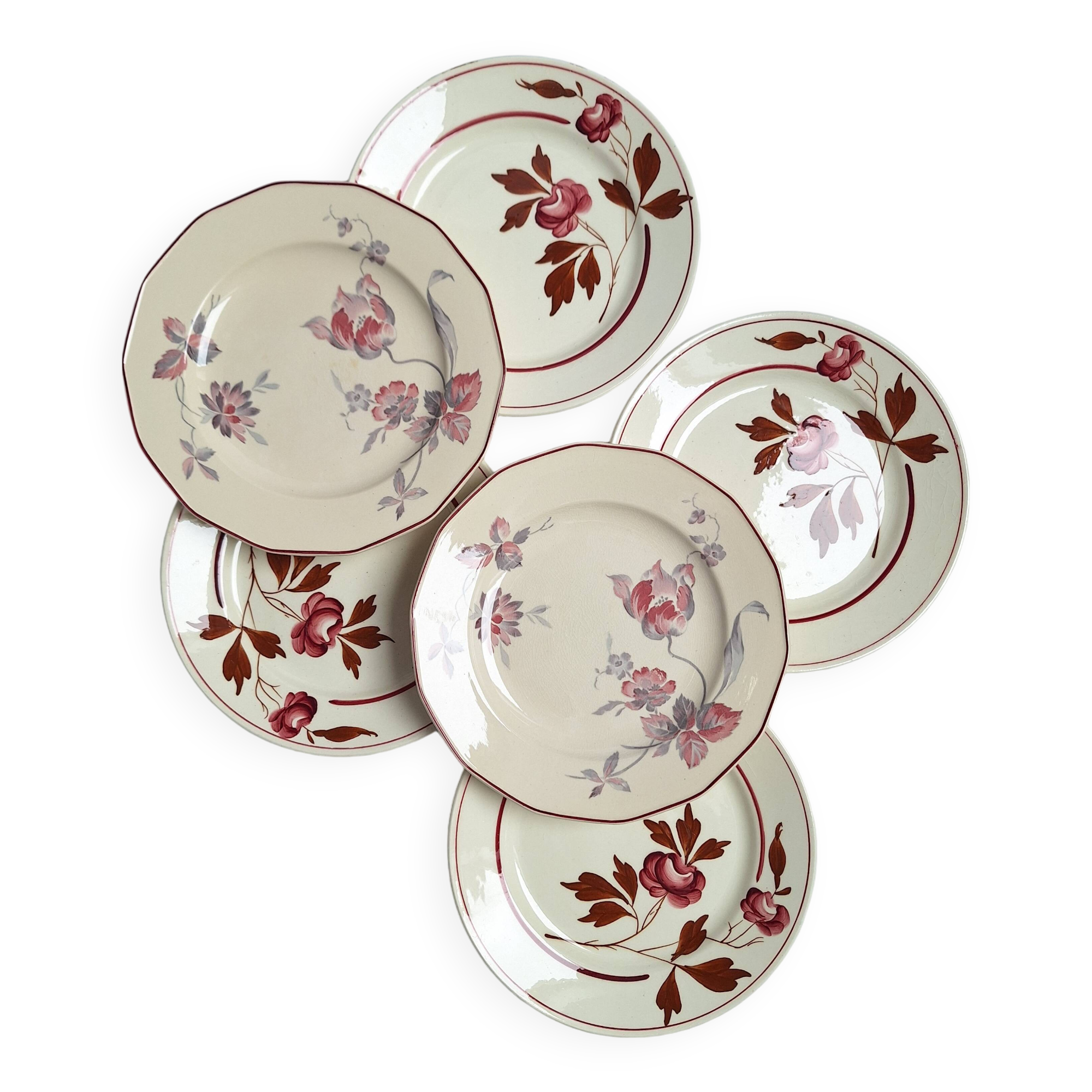 Vintage dessert plates