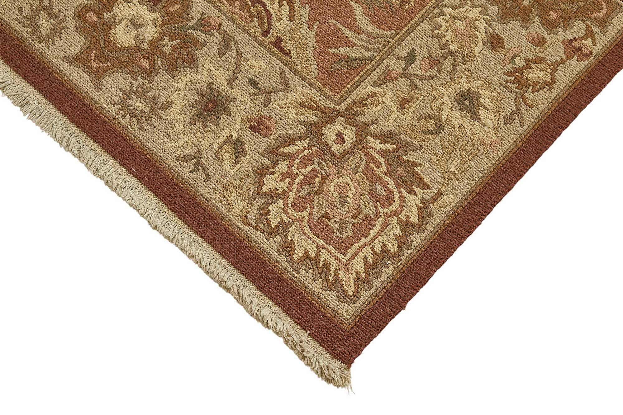 Turkish Handknotted Wool Oushak Rug 108 cm x 170 cm