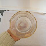 Crystal carafe decorated with gilded leafy interlacings by Saint Louis