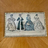 Framed antique print "History of Fashion"