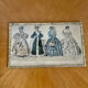 Framed antique print "History of Fashion"