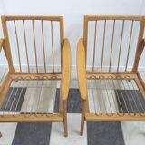 Set of two blue chairs 1960s