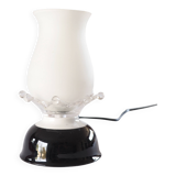 Ceramic and opaline lamp
