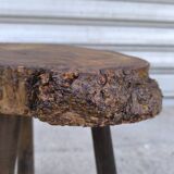 Solid oak tripod stool 1960