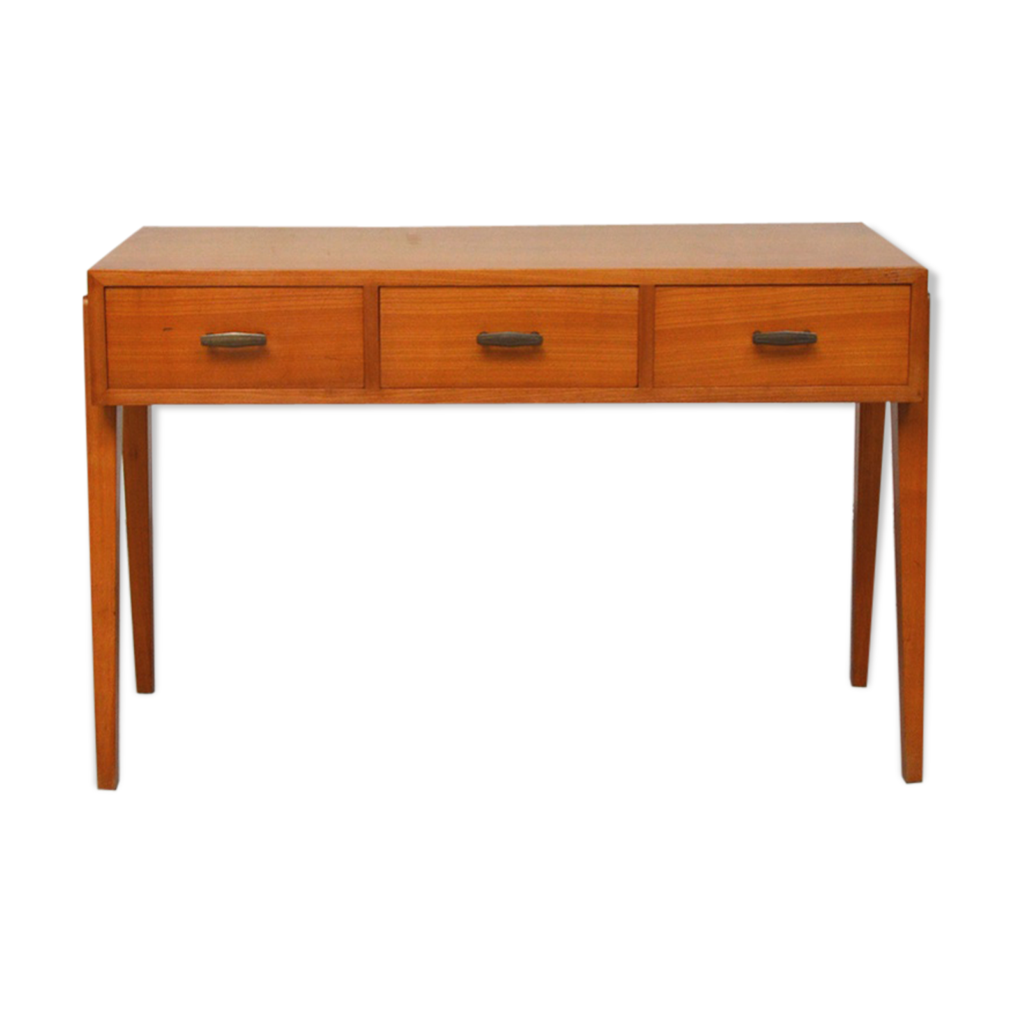 3-drawer console with compass feet, 1960