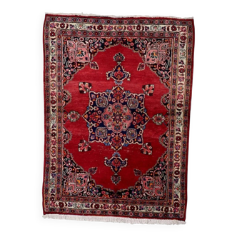 Antique Persian Kazvin handmade rug 134cm x 182cm 1920s - 1C1229