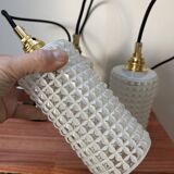 Set of three vintage Scandinavian pendant lights