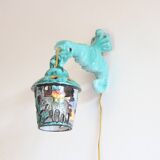 Ceramic Seahorse Lantern from Vietri Sul Mare, Italy 1960S.