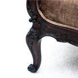 Paire de fauteuils anciens, europe du nord, vers 1890. après restauration.