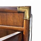 Late 20th Century Vintage Boho Drexel Campaign China Cabinet