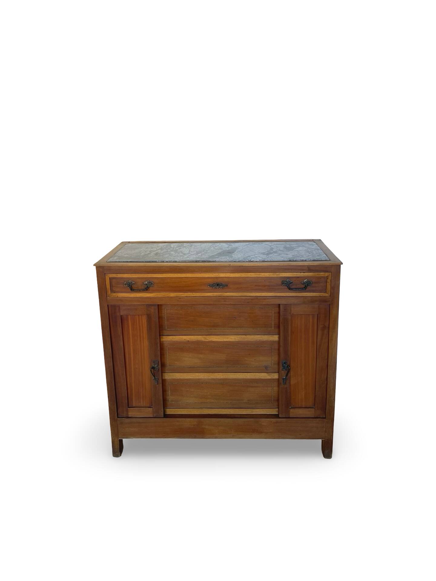 Commode de style Art Déco en bois de cerisier et noyer.