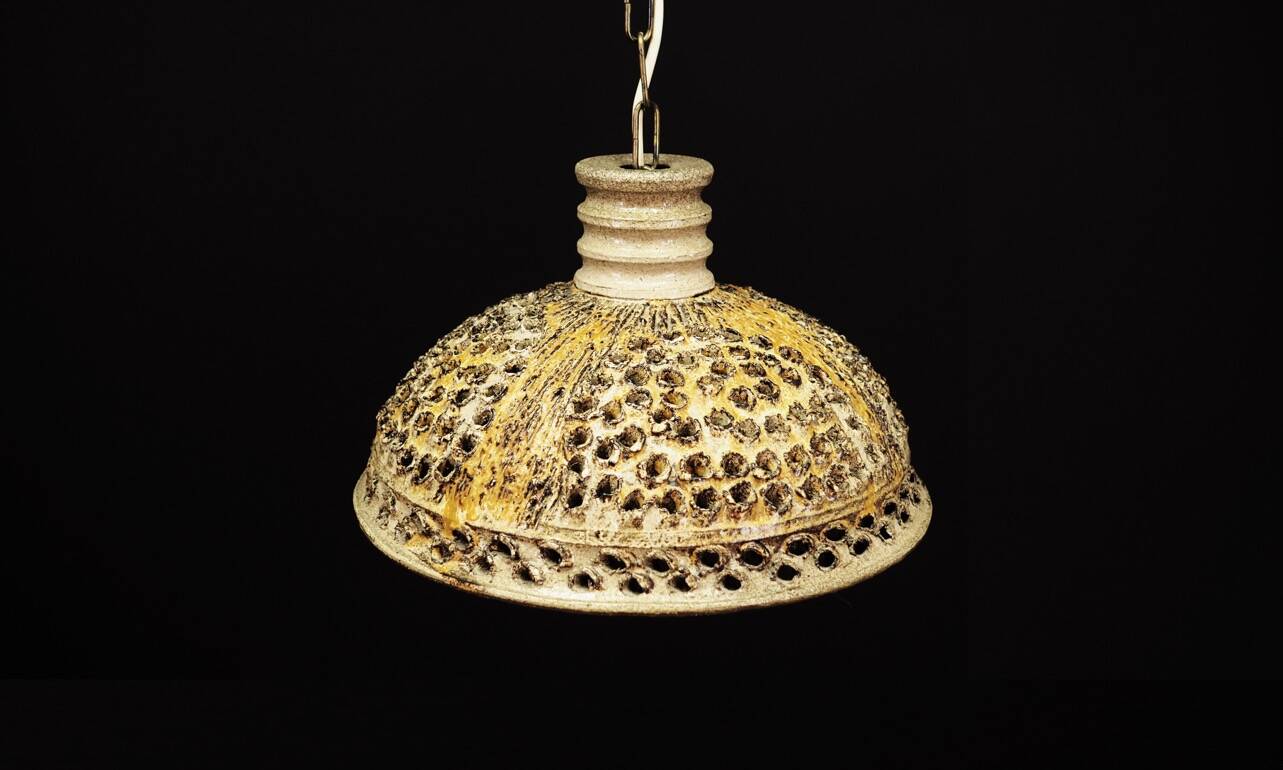 Ceramic chandelier, vintage style, 1960s, production: Denmark