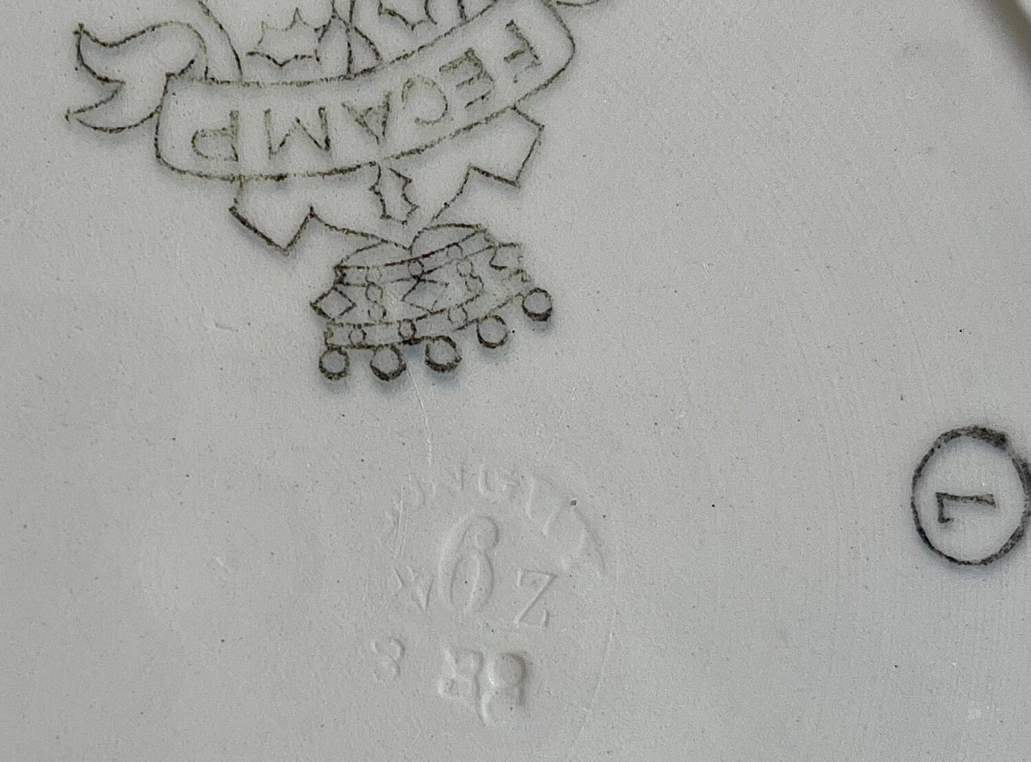 3 Longwy dessert plates.