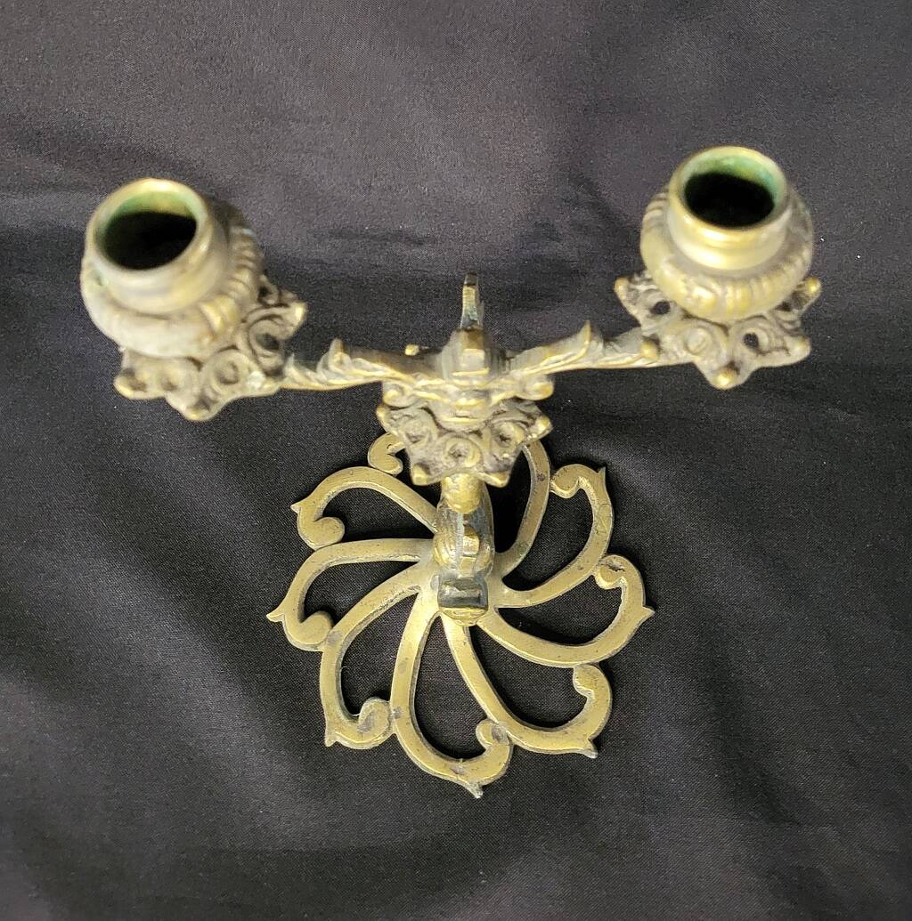 Pair of Koi Fish Candle Holder Solid Brass