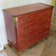 Commode Louis XVI-Bronze-Marqueterie par placage de bois en papillon-1930
