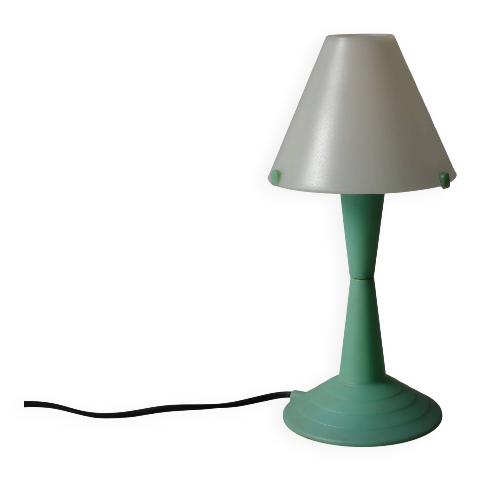 Veneta Lumi Lulù Table Lamp, Beige ABS, Postmodern, Italy, 1980s.